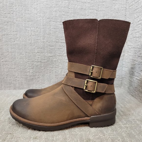 UGG Shoes Ugg Lorna Womens Size 9 Us Brown Leather Shearling Lined
